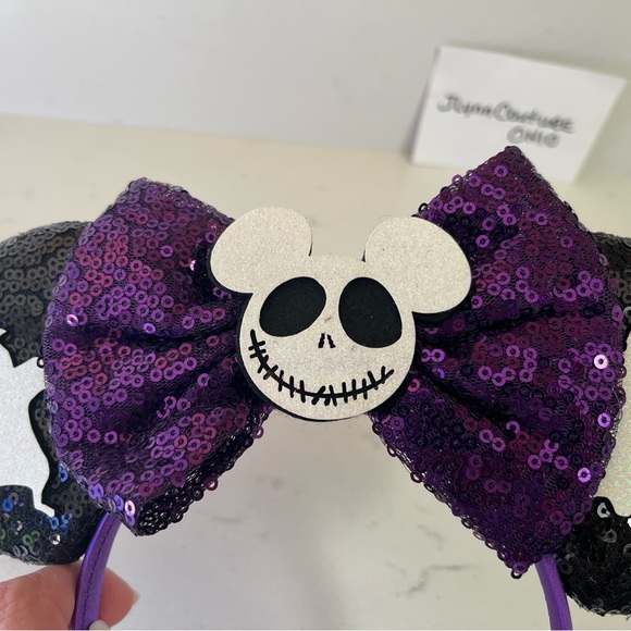 NEW Disney Ears Jack Skellington, Nightmare Minnie Mouse ears! Mickey Ea… - Picture 4 of 8